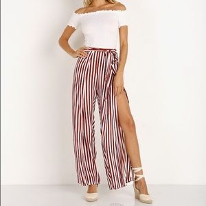 Faithfull the Brand tiki tiki copper stripe pants
